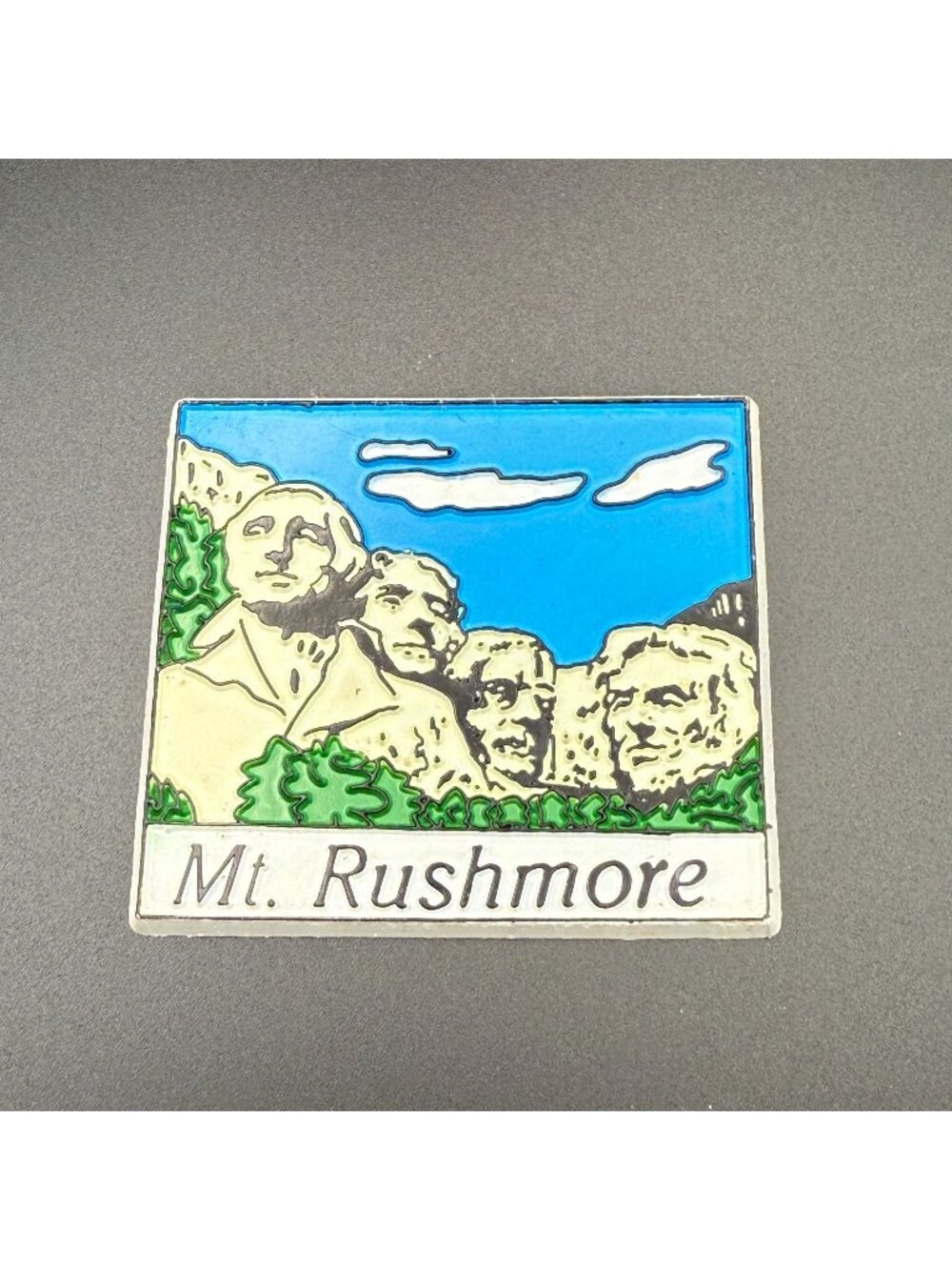 Vintage Mt Rushmore Rubber Fridge Magnet 2"